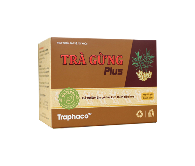 Thực phẩm BVSK trà gừng Plus